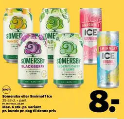 Netto Somersby eller Smirnoff Ice tilbud