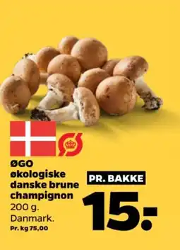 Netto ØGO økologiske danske brune champignon tilbud