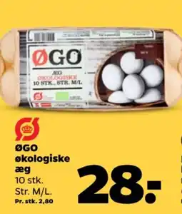Netto ØGO økologiske æg tilbud