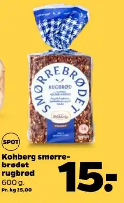 Netto Kohberg smørre- brødet rugbrød tilbud