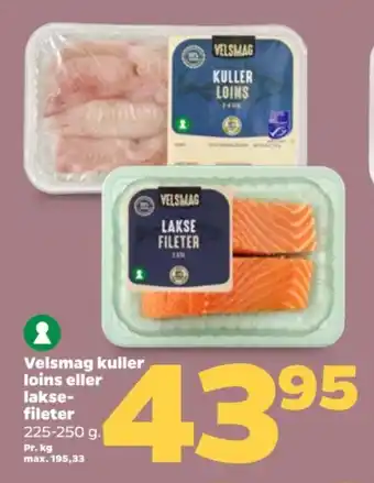 Netto Velsmag kuller loins eller lakse- fileter tilbud