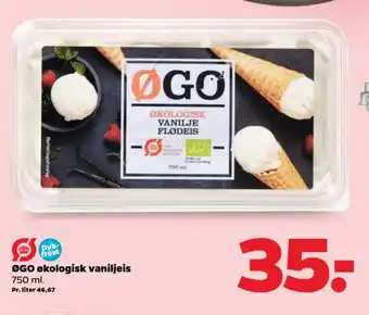 Netto ØGO økologisk vaniljeis tilbud