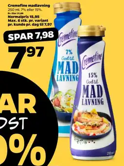 Netto Cremefine madlavning tilbud
