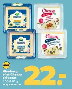 Netto Klovborg eller Cheasy skiveost tilbud