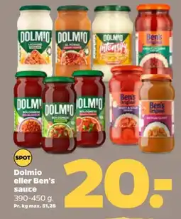 Netto Dolmio eller Ben's sauce tilbud