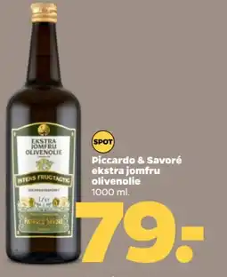 Netto Piccardo & Savoré ekstra jomfru olivenolie tilbud