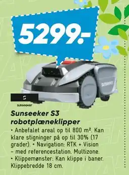 Bilka Sunseeker S3 robotplæneklipper tilbud