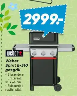 Bilka Weber Spirit E-310 gasgrill tilbud