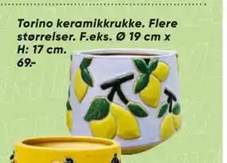 Bilka Torino keramik krukke. Flere størrelser tilbud