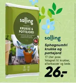 Bilka Sphagnumfri krukke og pottejord tilbud