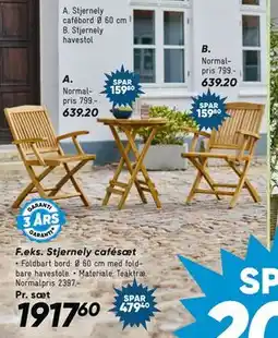 Bilka Stjernely cafébord Ø 60 cm tilbud