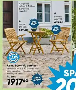 Bilka Stjernely havestol tilbud