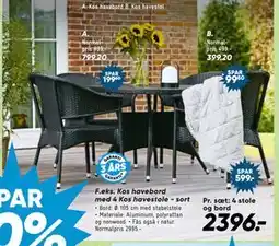Bilka Kos havebord tilbud