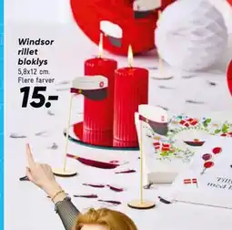 Bilka Windsor rillet bloklys tilbud