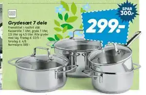 Bilka Grydesæt 7 dele tilbud