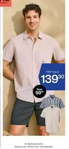 Bilka Skjorte eller shorts tilbud
