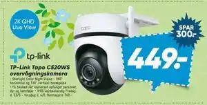Bilka TP-Link Tapo C520WS overvågningskamera tilbud