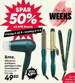 Bilka SPAR 50% på &ME Beauty tilbud