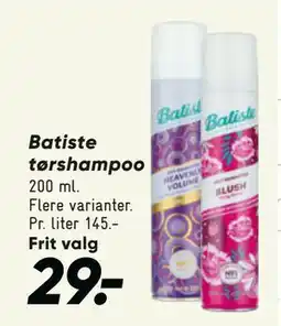 Bilka Batiste tørshampoo tilbud