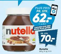 Bilka Nutella tilbud