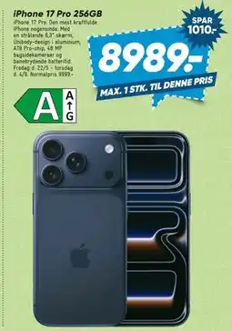Bilka iPhone 17 Pro 256GB tilbud