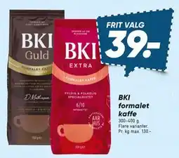 Bilka BKI formalet kaffe tilbud