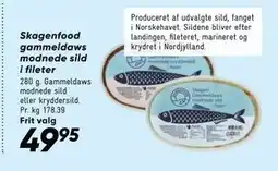 Bilka Skagenfood gammeldaws modnede sild i fileter tilbud