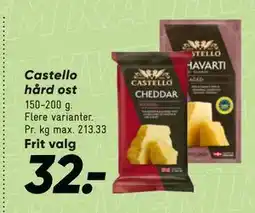 Bilka Castello hård ost tilbud