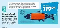 Bilka Skagenfood vertikalskåret koldrøget laks tilbud