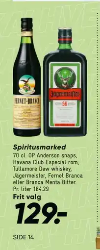 Bilka Spiritusmarked tilbud