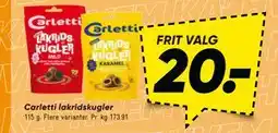 Bilka Carletti lakridskugler tilbud