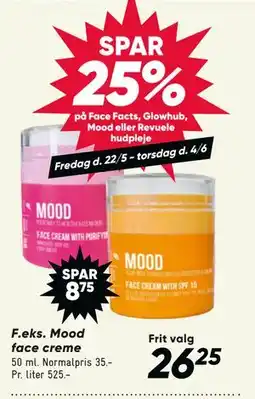 Bilka Mood face creme tilbud
