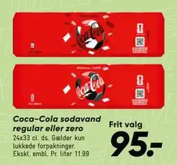 Bilka Coca-Cola sodavand regular eller zero tilbud