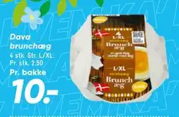 Bilka Dava brunchæg tilbud