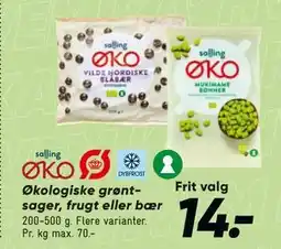 Bilka Økologiske grøntsager, frugt eller bær tilbud