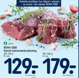 REMA 1000 REMA 1000 Dansk kalvemørbradssteg tilbud