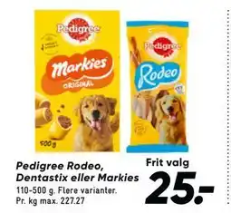 Bilka Pedigree Rodeo, Dentastix eller Markies tilbud