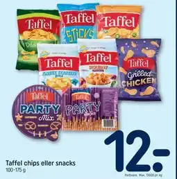 REMA 1000 Taffel chips eller snacks tilbud