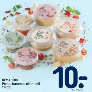 REMA 1000 Pesto, hummus eller aioli