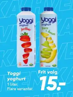 Bilka Yoggi yoghurt tilbud