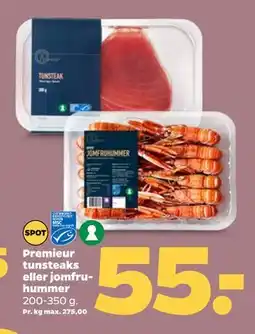 Netto Premieur tunsteaks eller jomfruhummer tilbud