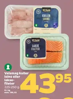 Netto Velsmag kuller loins eller laksefileter tilbud