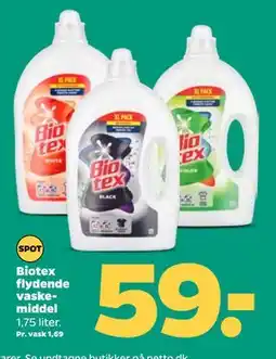 Netto Biotex flydende vaskemiddel tilbud