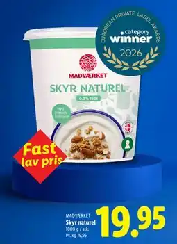 Lidl Skyr naturel tilbud