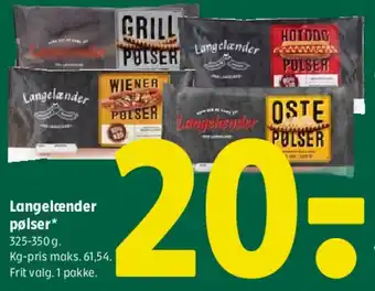 Coop 365 Langelænder pølser tilbud