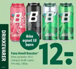 Coop 365 Faxe Kondi Booster tilbud