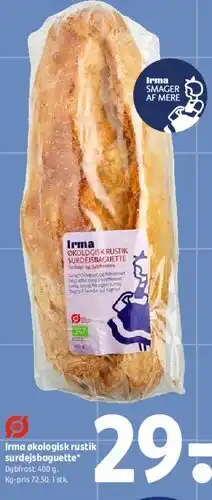 Coop 365 Irma økologisk rustik surdejsbaguette tilbud