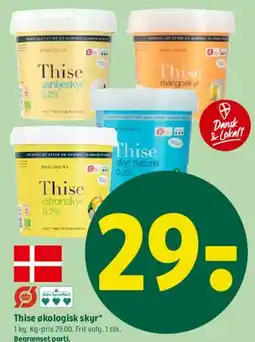 Coop 365 Thise økologisk skyr tilbud