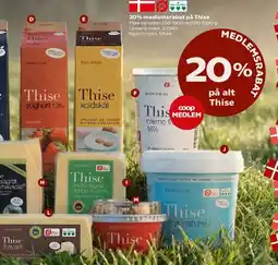 SuperBrugsen 20% medlemsrabat på Thise tilbud