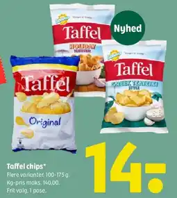 Coop 365 Taffel chips tilbud